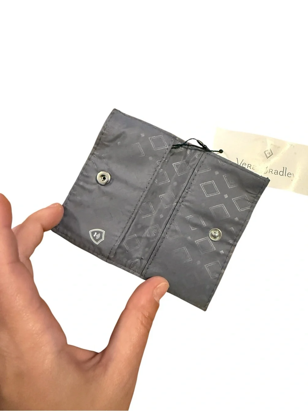 Vera Bradley Black Paisley Card Case Wallet